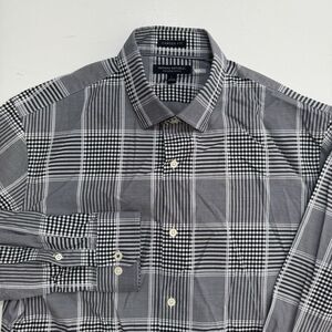 BANANA REPUBLIC Camden Fit Mens Supima Cotton Plaid Long Sleeve‎ Large